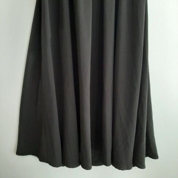 OAK + FORT / Open Cut-Out Back Midi Dres Black Flowy Sz S - Picture 7 of 13